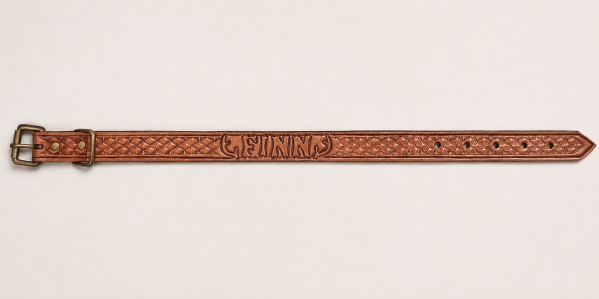 Custom Handcrafted Leather Dog Collars