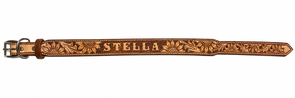 Custom Handcrafted Leather Dog Collars