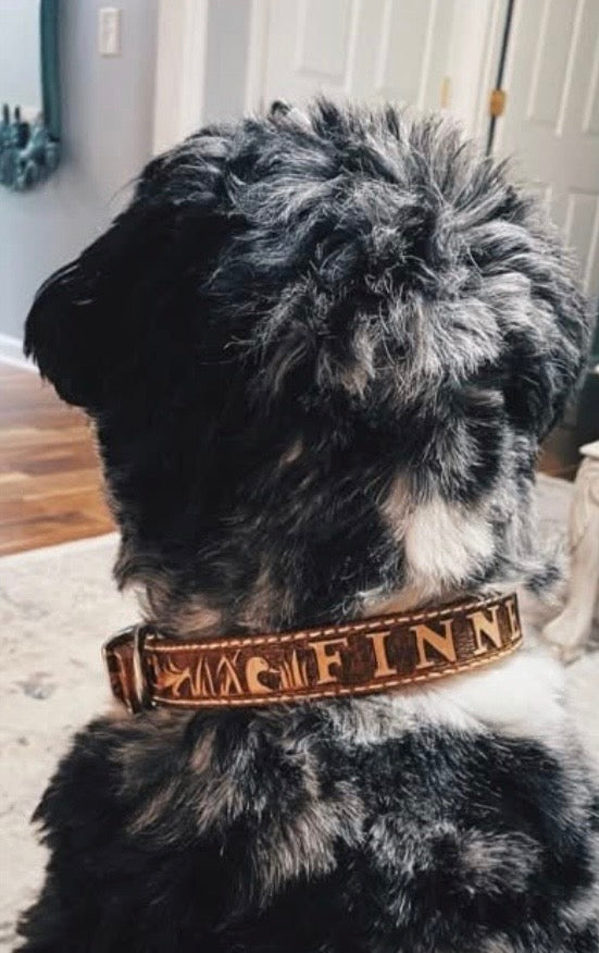Custom Handcrafted Leather Dog Collars